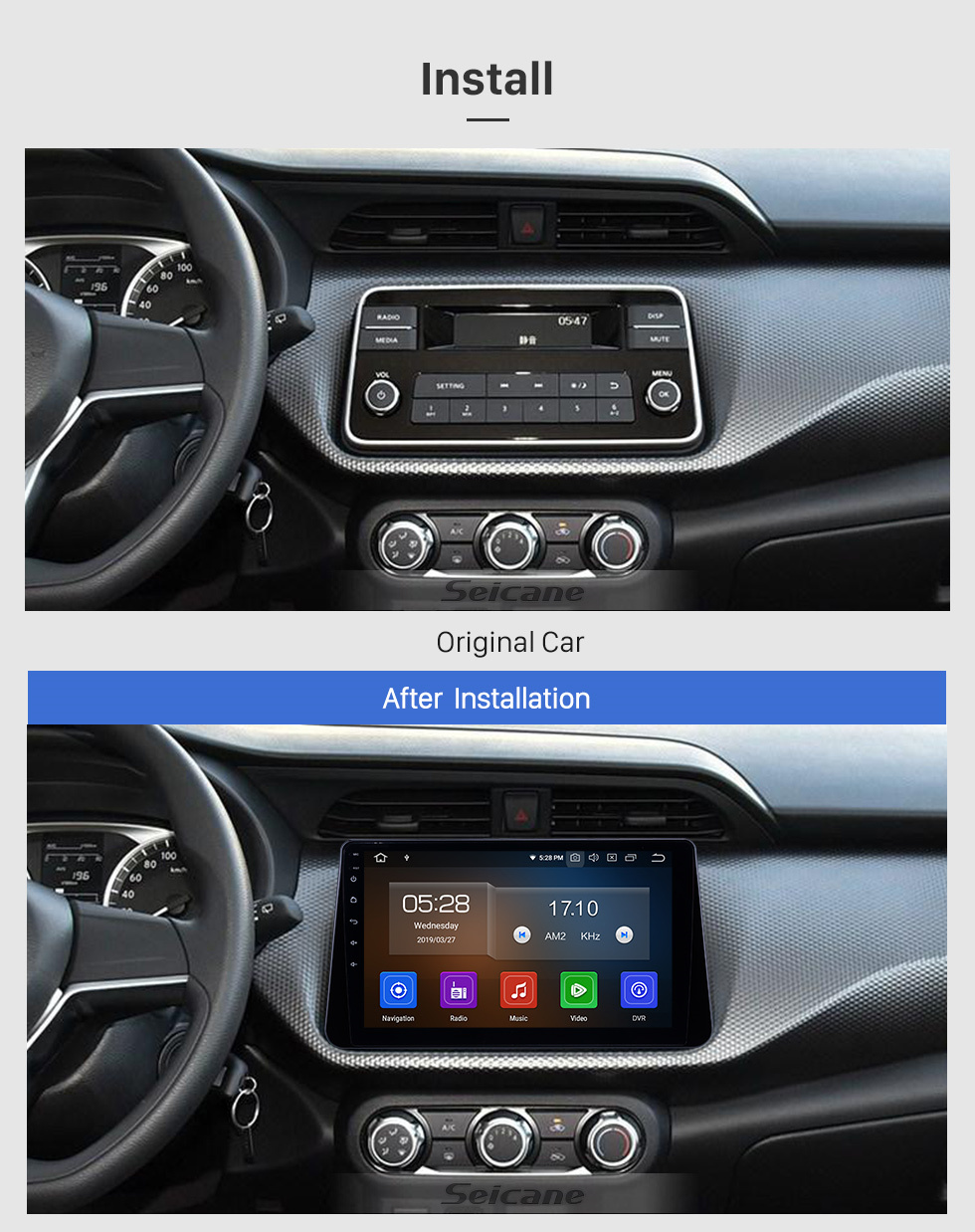 Seicane 10.1 inch Android 10.0 GPS Navigation Radio for 2017-2019 Nissan Kicks Bluetooth HD Touchscreen Carplay support DVR SWC Seicane 10.1 inch Android 10.0 GPS Navigation Radio for 2017-2019 Nissan Kicks Bluetooth HD Touchscreen Carplay support DVR SWC