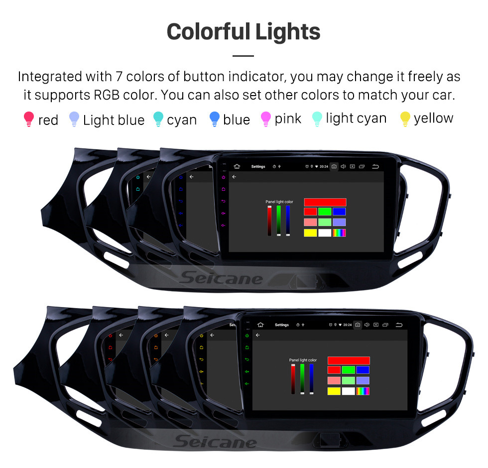 Seicane 2015-2019 Lada Vesta Cross Sport Android 10.0 9-дюймовый GPS-навигация Радио Bluetooth HD с сенсорным экраном USB Поддержка Carplay DVR SWC Seicane 2015-2019 Lada Vesta Cross Sport Android 10.0 9-дюймовый GPS-навигация Радио Bluetooth HD с сенсорным экраном USB Поддержка Carplay DVR SWC