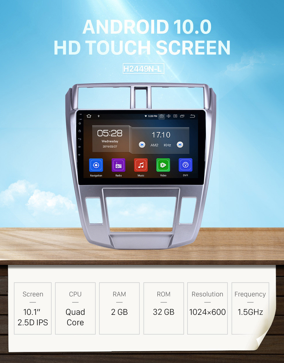 Seicane HD Touchscreen 2008-2013 Honda City Auto A/C Android 10.0 10.1 inch GPS Navigation Radio Bluetooth AUX Carplay support Rear camera Seicane HD Touchscreen 2008-2013 Honda City Auto A/C Android 10.0 10.1 inch GPS Navigation Radio Bluetooth AUX Carplay support Rear camera