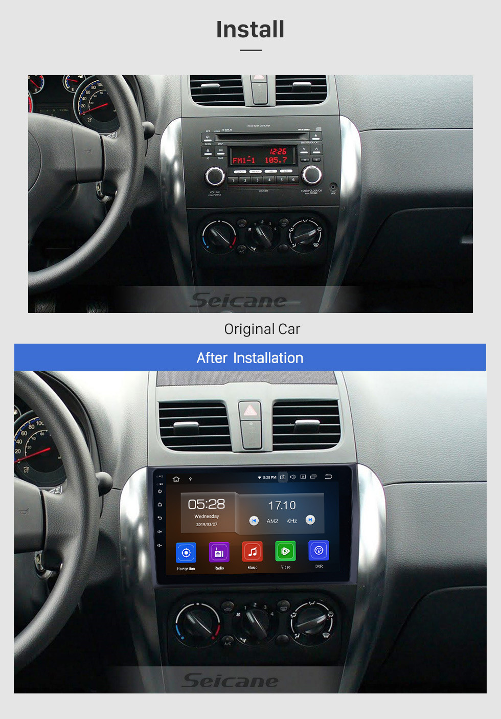 Seicane Android 10.0 HD с сенсорным экраном Автомобильный радиоприемник для 2007-2015 Suzuki SX4 GPS Навигационная система Bluetooth DVD-плеер Музыка USB WI-FI DVR OBD2 1080P Mirror Link Seicane Android 10.0 HD с сенсорным экраном Автомобильный радиоприемник для 2007-2015 Suzuki SX4 GPS Навигационная система Bluetooth DVD-плеер Музыка USB WI-FI DVR OBD2 1080P Mirror Link