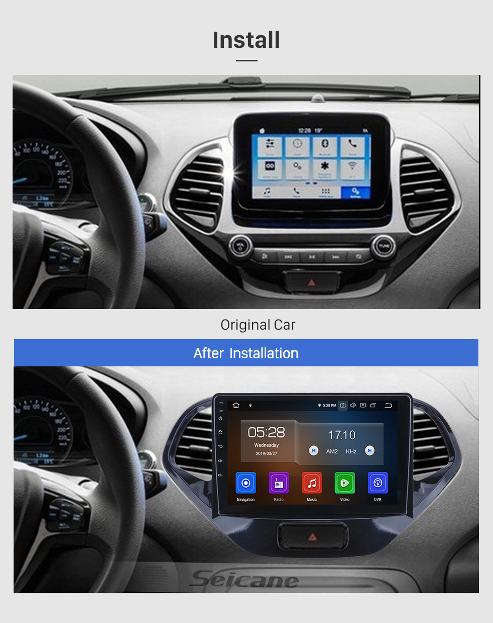 Seicane Android 10.0 for 2015 2016 2017 2018 Ford Figo Radio 9 inch GPS Navigation with HD Touchscreen Carplay Bluetooth support Digital TV Seicane Android 10.0 for 2015 2016 2017 2018 Ford Figo Radio 9 inch GPS Navigation with HD Touchscreen Carplay Bluetooth support Digital TV