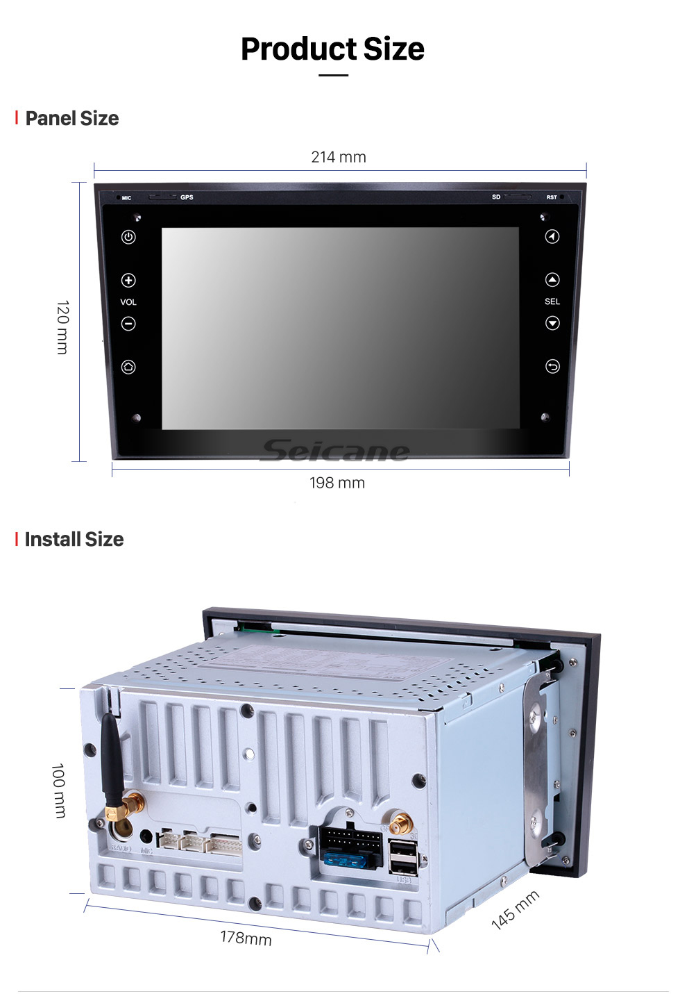 Seicane Android 10.0 2006-2011 OPEL Corsa HD Pantalla táctil Unidad principal de radio con navegación GPS Sistema de audio Bluetooth Música USB WIFI 1080P Video TV digital Seicane Android 10.0 2006-2011 OPEL Corsa HD Pantalla táctil Unidad principal de radio con navegación GPS Sistema de audio Bluetooth Música USB WIFI 1080P Video TV digital