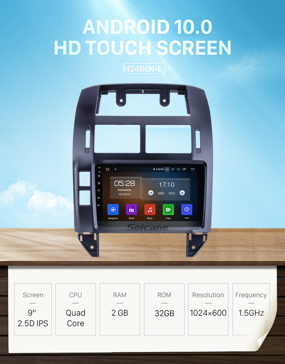 Seicane Android 10.0 For 2004-2009 2010 2011 VW Volkswagen Polo Radio 9 inch GPS Navigation System Bluetooth HD Touchscreen Carplay support DVR Seicane Android 10.0 For 2004-2009 2010 2011 VW Volkswagen Polo Radio 9 inch GPS Navigation System Bluetooth HD Touchscreen Carplay support DVR