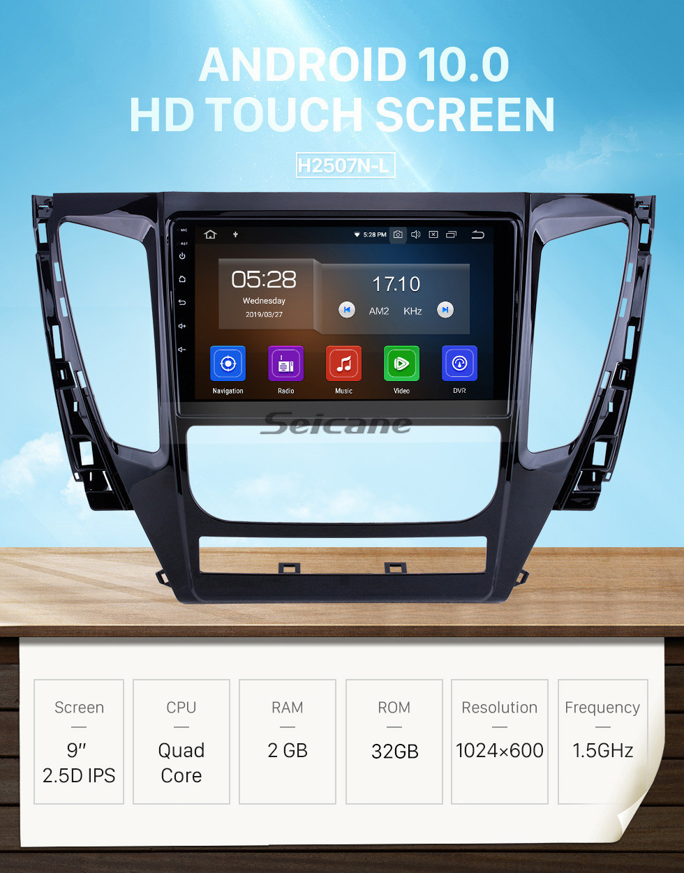 Seicane HD Touchscreen for 2015 2016 2017 Mitsubishi Pajero Sport Radio Android 10.0 9 inch GPS Navigation System Bluetooth Carplay support DAB+ Seicane HD Touchscreen for 2015 2016 2017 Mitsubishi Pajero Sport Radio Android 10.0 9 inch GPS Navigation System Bluetooth Carplay support DAB+