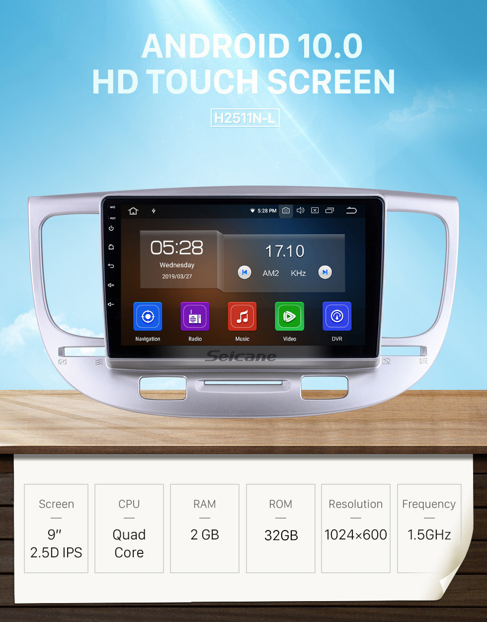 Seicane OEM 9 inch Android 10.0 for 2007 Kia Rio Radio Bluetooth HD Touchscreen GPS Navigation System Carplay support DVR Steering Wheel Control Seicane OEM 9 inch Android 10.0 for 2007 Kia Rio Radio Bluetooth HD Touchscreen GPS Navigation System Carplay support DVR Steering Wheel Control