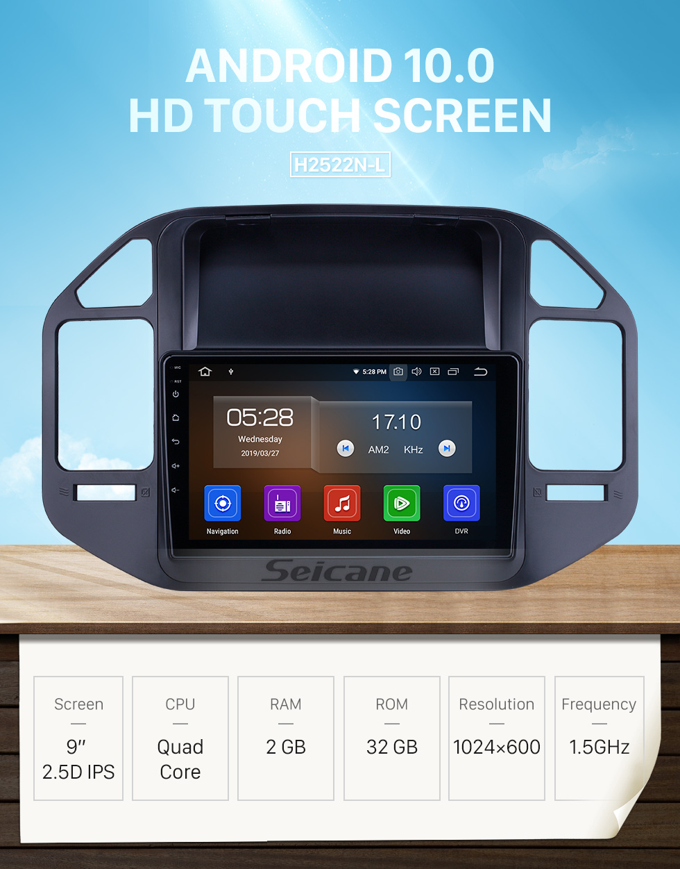 Seicane For 2004-2009 2010 2011 Mitsubishi Pajero V73 Radio 9 inch Android 10.0 HD Touchscreen Bluetooth with GPS Navigation System Carplay support 1080P Seicane For 2004-2009 2010 2011 Mitsubishi Pajero V73 Radio 9 inch Android 10.0 HD Touchscreen Bluetooth with GPS Navigation System Carplay support 1080P
