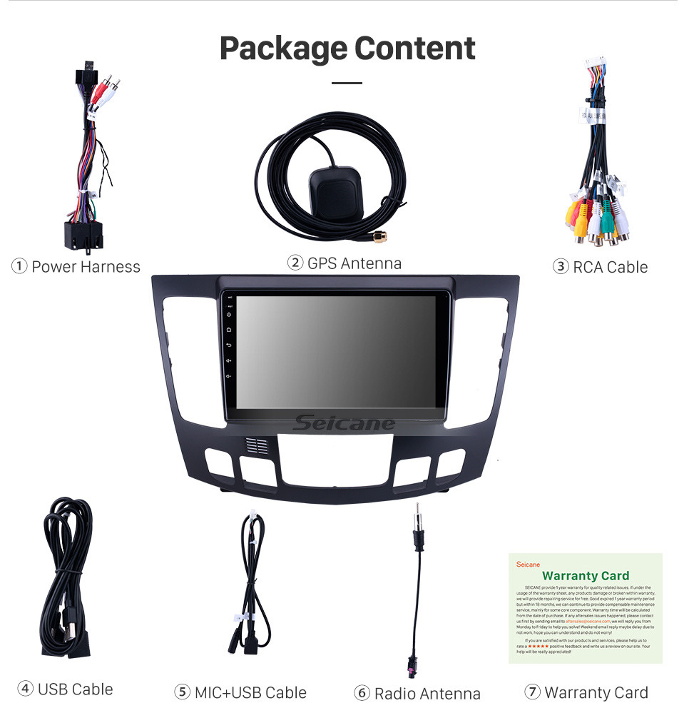 Seicane HD Touchscreen for 2009 Hyundai Sonata Auto A/C Radio Android 10.0 9 inch GPS Navigation System Bluetooth Carplay support TPMS Seicane HD Touchscreen for 2009 Hyundai Sonata Auto A/C Radio Android 10.0 9 inch GPS Navigation System Bluetooth Carplay support TPMS