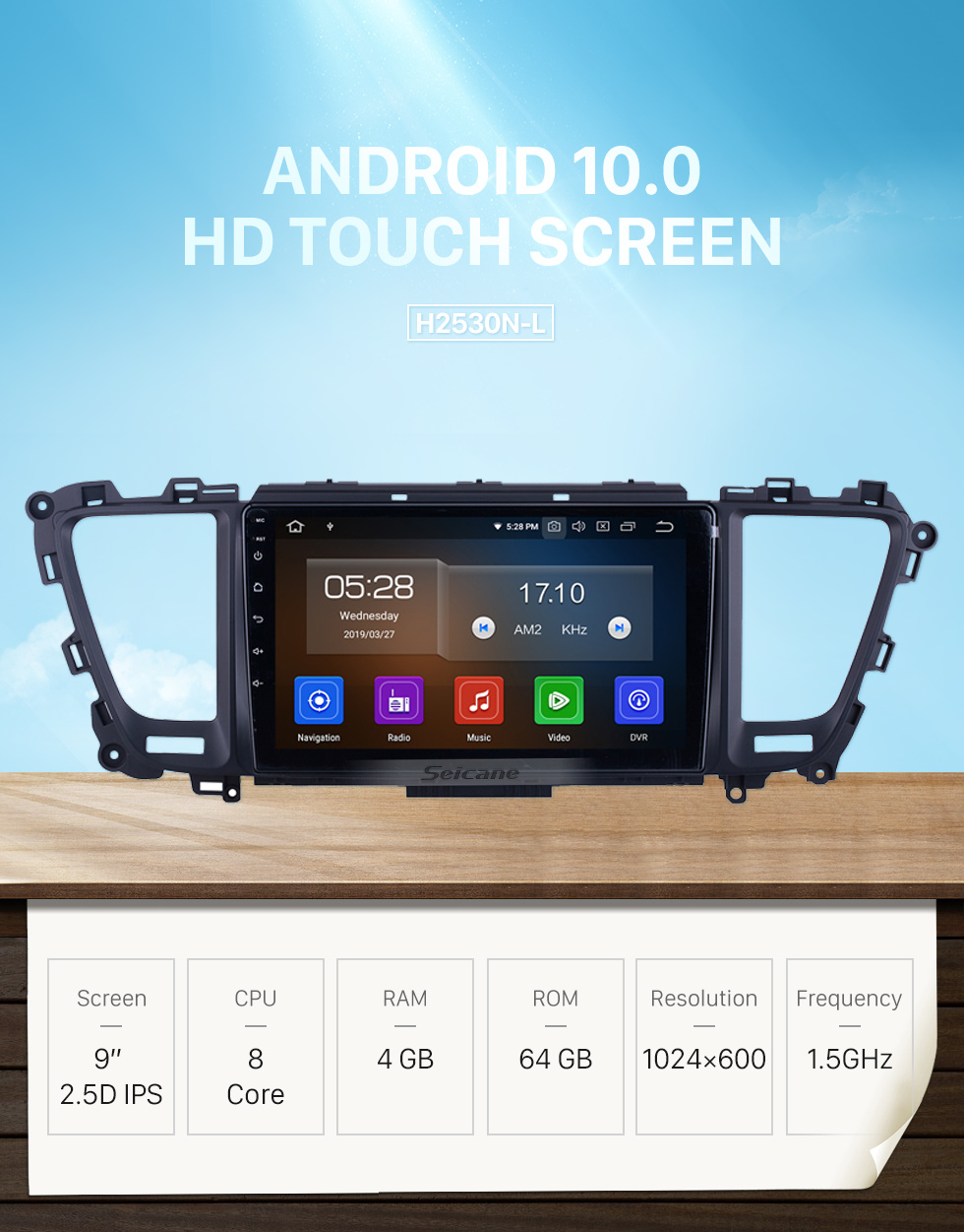 Android 9.1 Car Radio de Navegaci/ón GPS para Kia Carens 2014-2017 con 9 Pulgada Pantalla T/áctil Support FM Am RDS DSP//MP5 Player//Bluetooth Steering Wheel Control,4 Core,4G+WiFi 1+16GB