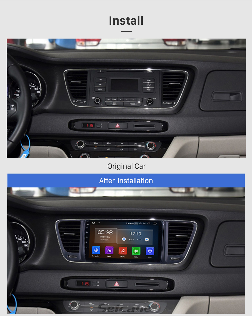 Seicane Android 10.0 For 2014-2017 2018 2019 Kia Carnival/Sedona Radio 9 inch GPS Navigation System Bluetooth HD Touchscreen Carplay support SWC Seicane Android 10.0 For 2014-2017 2018 2019 Kia Carnival/Sedona Radio 9 inch GPS Navigation System Bluetooth HD Touchscreen Carplay support SWC