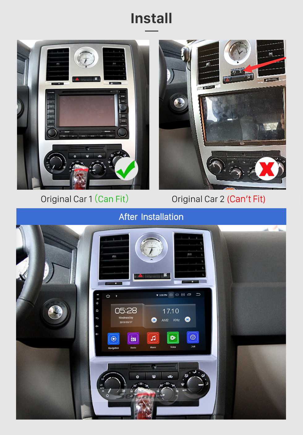 Seicane 2004 2005 2006 2007 2008 Chrysler Aspen 300C 9-дюймовый Android 10.0 GPS Навигационная система Авто Радио 1080P HD Сенсорный экран Поддержка Bluetooth OBDII DVR Резервное копирование Камера заднего вида ТВ 3G WIFI Seicane 2004 2005 2006 2007 2008 Chrysler Aspen 300C 9-дюймовый Android 10.0 GPS Навигационная система Авто Радио 1080P HD Сенсорный экран Поддержка Bluetooth OBDII DVR Резервное копирование Камера заднего вида ТВ 3G WIFI
