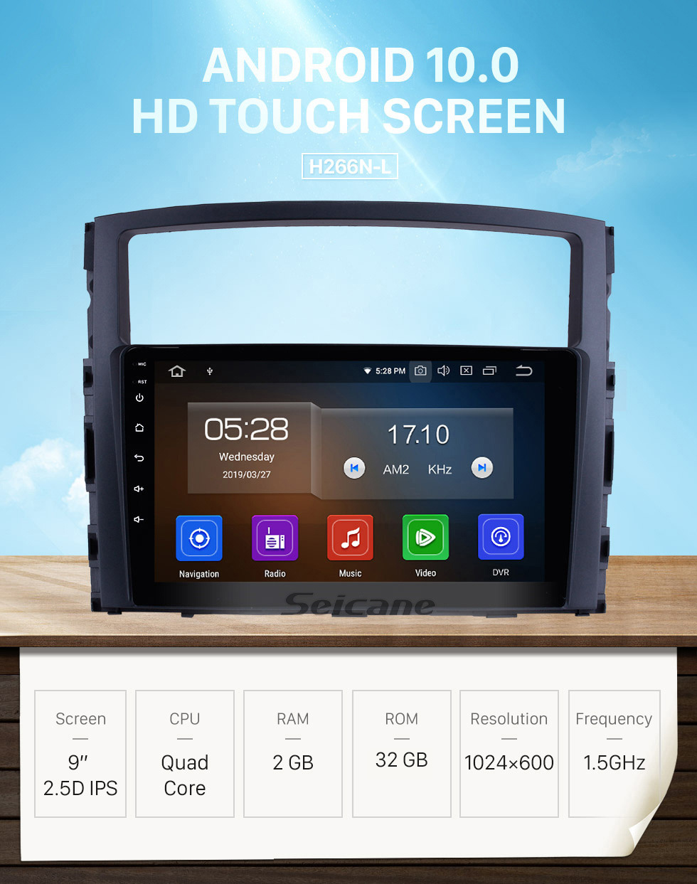 Seicane 9 Zoll 2006-2017 MITSUBISHI PAJERO V97 / V93 HD-Touchscreen-GPS-Navigationssystem Android 10.0 Funkunterstützung Bluetooth OBDII Rückfahrkamera AUX Lenkradsteuerung USB 1080P Spiegelverbindung 3G / 4G WiFi TPMS DVR USB Seicane 9 Zoll 2006-2017 MITSUBISHI PAJERO V97 / V93 HD-Touchscreen-GPS-Navigationssystem Android 10.0 Funkunterstützung Bluetooth OBDII Rückfahrkamera AUX Lenkradsteuerung USB 1080P Spiegelverbindung 3G / 4G WiFi TPMS DVR USB