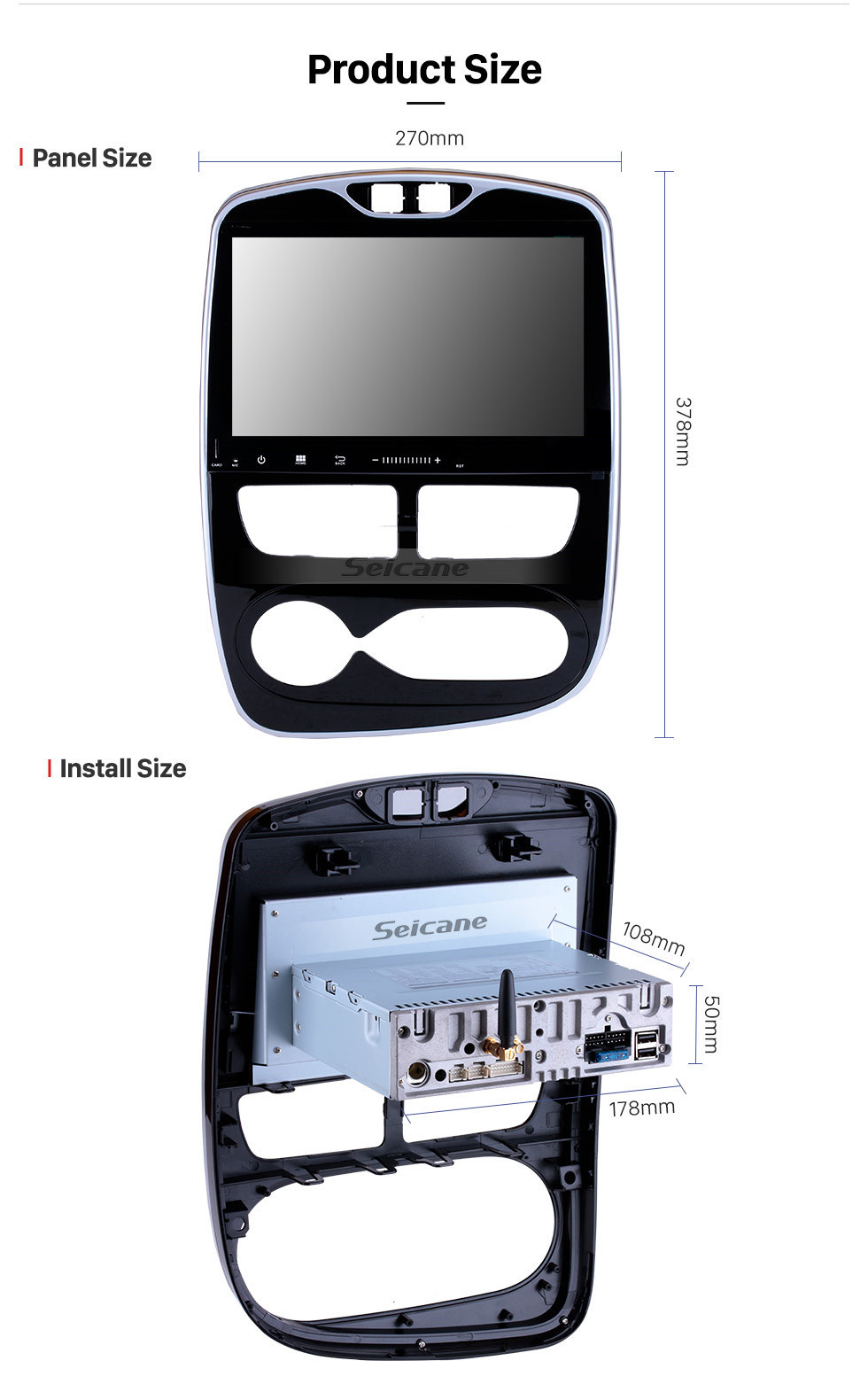 Seicane 10.1 Polegada 2012-2016 Renault Clio Digital / Analógico (MT) Android 9.0 HD Touchscreen Auto estéreo GPS Sistema de Navegação Bluetooth Suporte Do Carro Estéreo 3G / 4G WI-FI OBDII Vídeo Controle de Direção DVR Seicane 10.1 Polegada 2012-2016 Renault Clio Digital / Analógico (MT) Android 9.0 HD Touchscreen Auto estéreo GPS Sistema de Navegação Bluetooth Suporte Do Carro Estéreo 3G / 4G WI-FI OBDII Vídeo Controle de Direção DVR