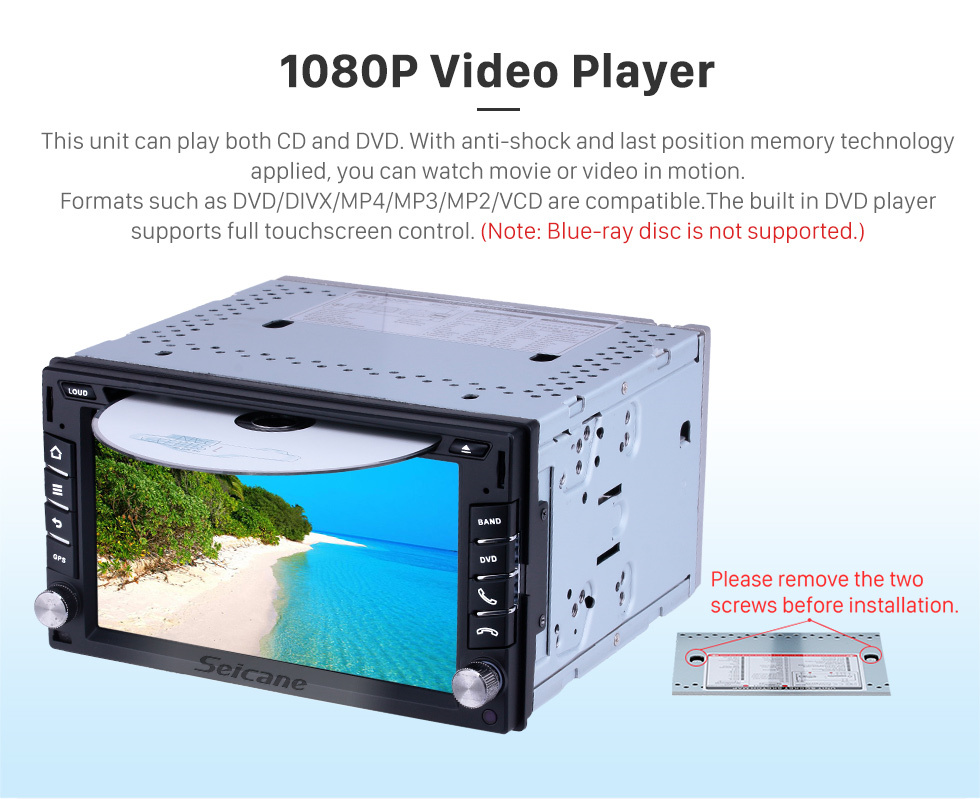 Seicane Universal Radio 6.2 inch GPS Navigation Android 10.0 Bluetooth HD Touchscreen AUX Carplay Music support 1080P Digital TV Backup camera Seicane Universal Radio 6.2 inch GPS Navigation Android 10.0 Bluetooth HD Touchscreen AUX Carplay Music support 1080P Digital TV Backup camera
