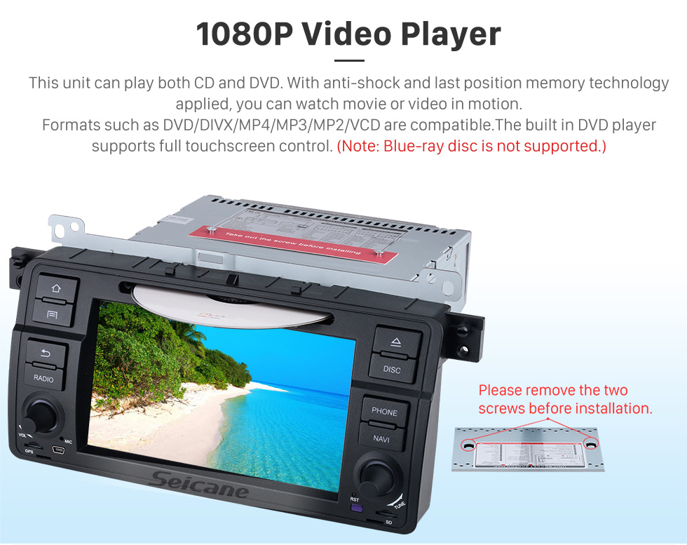 Seicane 7 Zoll Android 10.0 GPS Navigationsradio für 1998-2006 BMW 3er E46 M3 mit HD Touchscreen Carplay Bluetooth Musik USB Unterstützung Mirror Link Backup Kamera Seicane 7 Zoll Android 10.0 GPS Navigationsradio für 1998-2006 BMW 3er E46 M3 mit HD Touchscreen Carplay Bluetooth Musik USB Unterstützung Mirror Link Backup Kamera