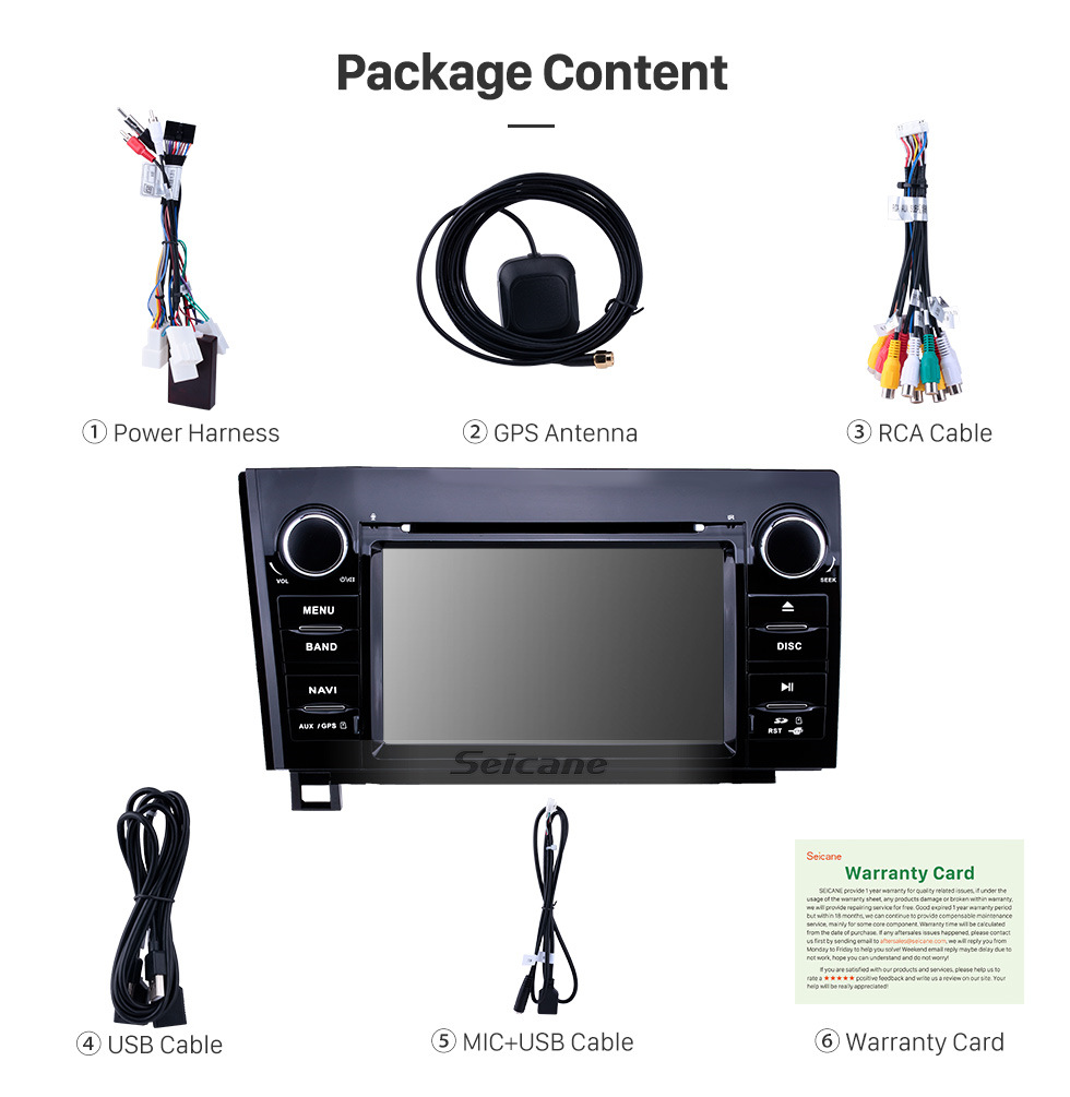 Seicane 7 inch Android 10.0 GPS Navigation Radio for 2008-2015 Toyota Sequoia/2006-2013 Tundra Bluetooth HD Touchscreen Carplay USB AUX support DVR 1080P Video Seicane 7 inch Android 10.0 GPS Navigation Radio for 2008-2015 Toyota Sequoia/2006-2013 Tundra Bluetooth HD Touchscreen Carplay USB AUX support DVR 1080P Video
