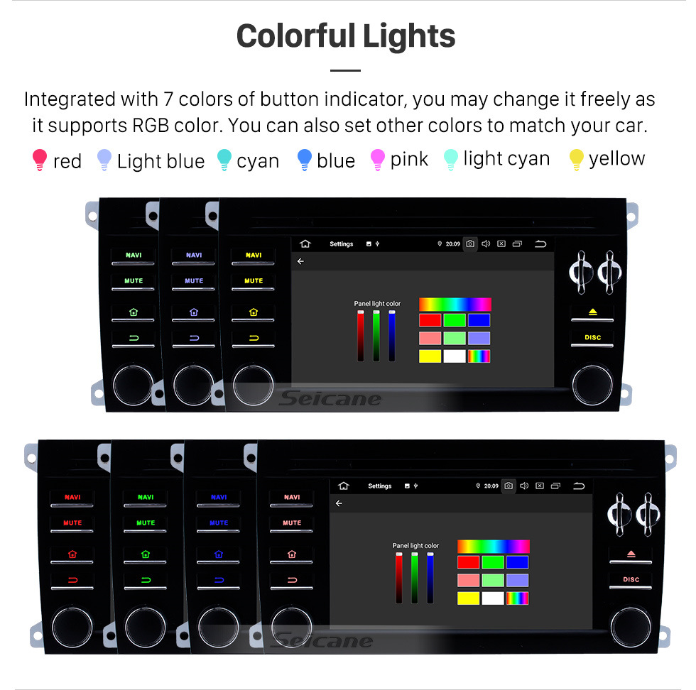 Seicane Pantalla táctil Android 10.0 HD de 7 pulgadas para 2003-2009 2010 2011 Porsche Cayenne Radio Sistema de navegación GPS con Bluetooth AUX Carplay compatible Cámara trasera