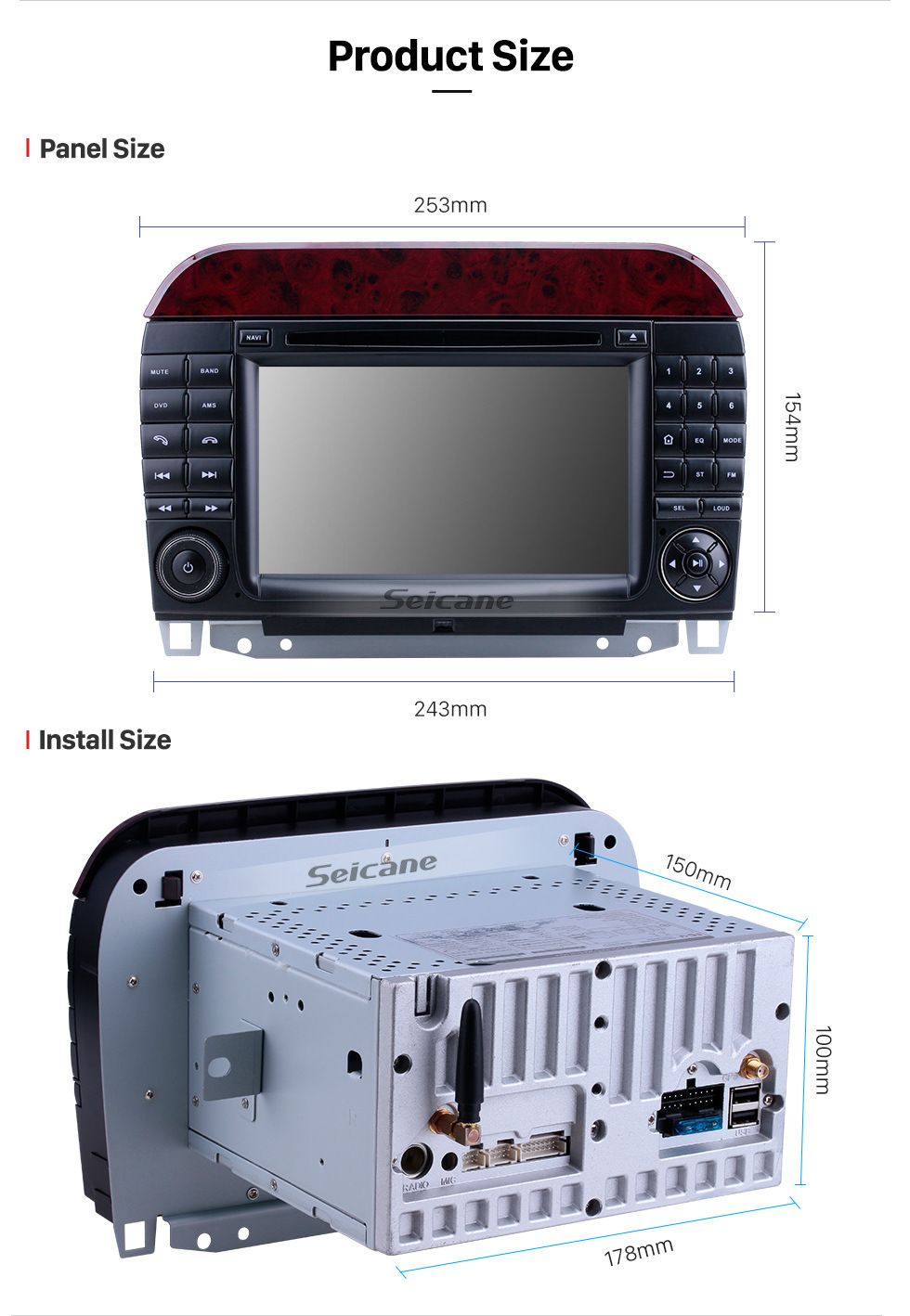 Seicane Android 10.0 1998-2005 Mercedes Benz S Class W220/S280/S320/S320 CDI/S400 CDI/S350/S430/S500/S600/S55 AMG/S63 AMG/S65 AMG 7 inch HD Touchscreen GPS Navigation Radio with Carplay Bluetooth support DVR Seicane Android 10.0 1998-2005 Mercedes Benz S Class W220/S280/S320/S320 CDI/S400 CDI/S350/S430/S500/S600/S55 AMG/S63 AMG/S65 AMG 7 inch HD Touchscreen GPS Navigation Radio with Carplay Bluetooth support DVR