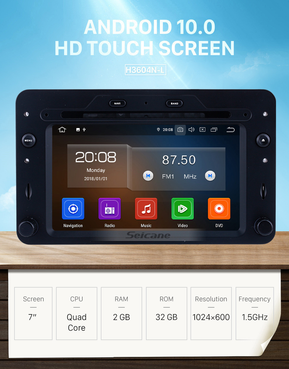 Seicane OEM 7 pouces Android 10.0 à partir de 2005 Alfa Romeo 159 Radio Bluetooth HD Système de navigation GPS à écran tactile Support Carplay DVR 1080P Seicane OEM 7 pouces Android 10.0 à partir de 2005 Alfa Romeo 159 Radio Bluetooth HD Système de navigation GPS à écran tactile Support Carplay DVR 1080P