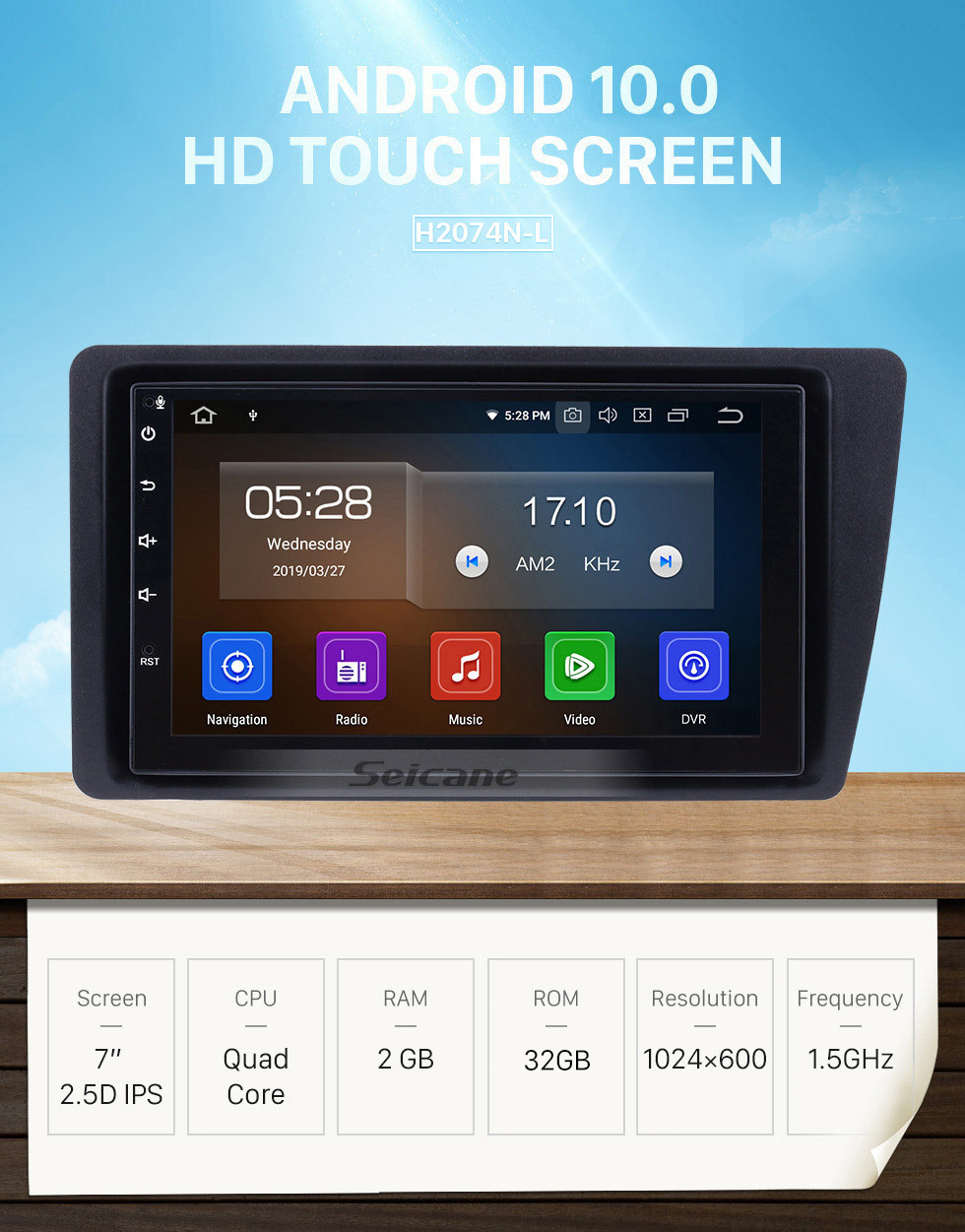 Seicane 7 inch Android 10.0 Car Stereo GPS Navigation System for 2001-2005 Honda Civic with WiFi Bluetooth 1080P HD Touchscreen AUX FM support Mirror Link OBD2 SWC Seicane 7 inch Android 10.0 Car Stereo GPS Navigation System for 2001-2005 Honda Civic with WiFi Bluetooth 1080P HD Touchscreen AUX FM support Mirror Link OBD2 SWC