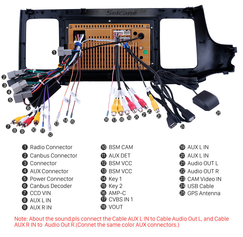 Seicane Pantalla táctil HD de 9 pulgadas para 2018 Honda Elysion Radio Android 10.0 Sistema de navegación GPS con soporte Bluetooth Carplay