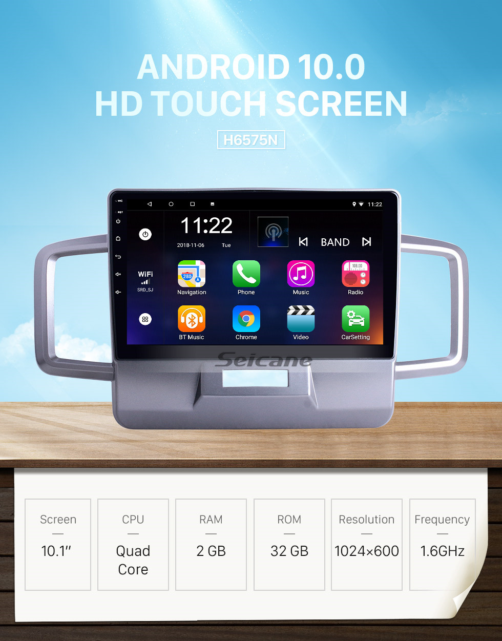 Seicane OEM 10,1 pouces Android 10.0 pour 2011 2012 2013 2014 Honda Radio libérée avec Bluetooth HD tactile système de navigation GPS support Carplay Seicane OEM 10,1 pouces Android 10.0 pour 2011 2012 2013 2014 Honda Radio libérée avec Bluetooth HD tactile système de navigation GPS support Carplay