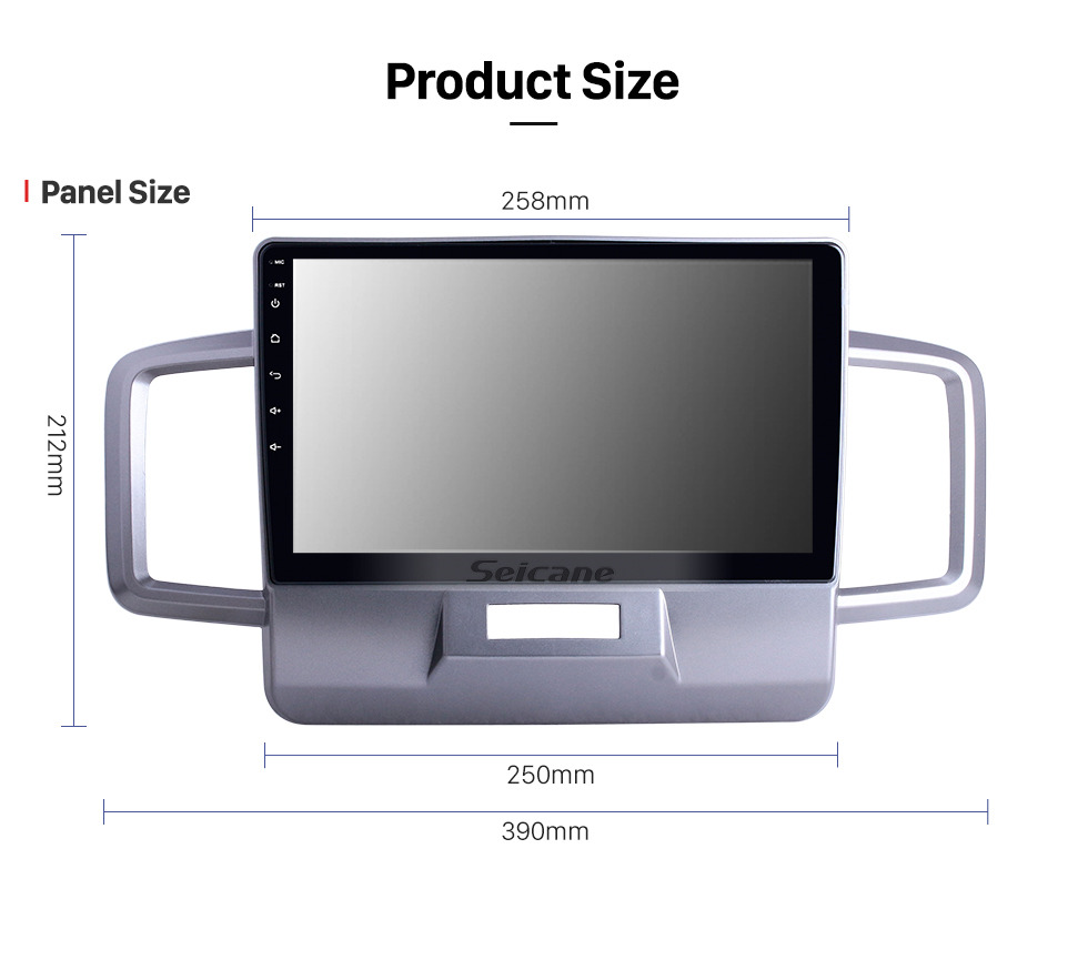 Seicane OEM 10,1 polegadas Android 10.0 para 2011 2012 2013 2014 Honda Freed Radio com Bluetooth HD Touchscreen Sistema de Navegação GPS suporte Carplay