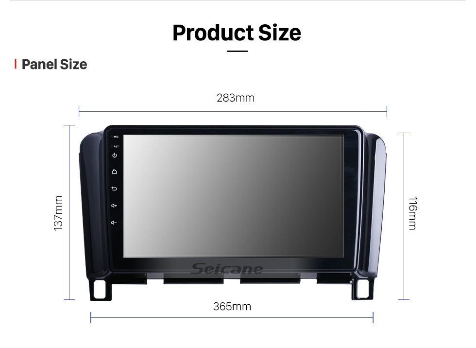 Seicane 9 pulgadas Android 13.0 para Nissan Serena 4 C26 2010 2011 2012-2016 RHD Radio Sistema de navegación GPS con pantalla táctil HD WIFI Bluetooth compatible con Carplay OBD2