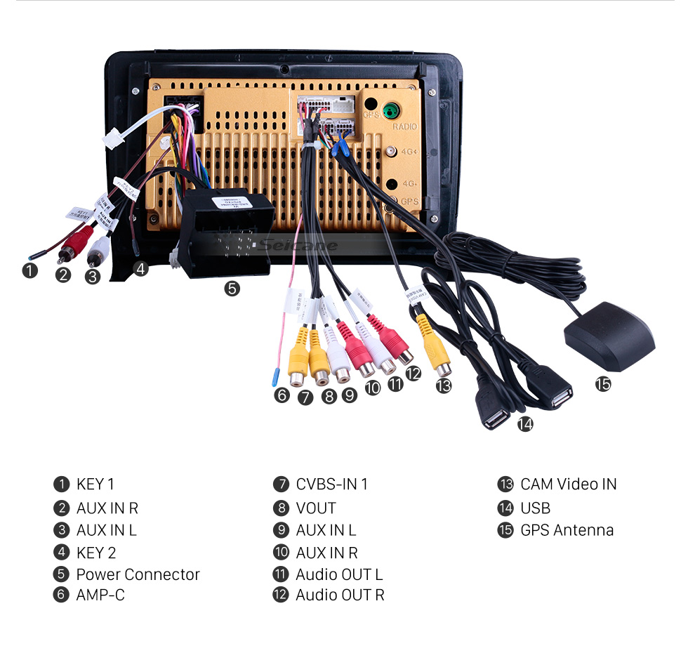 Seicane Para 2000 Audi TT Radio 9 pulgadas Android 10.0 HD Pantalla táctil Sistema de navegación GPS con soporte Bluetooth Carplay Cámara trasera