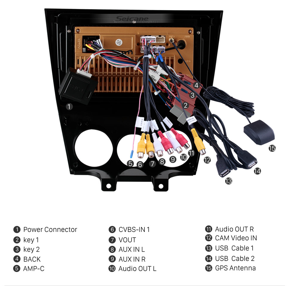 Seicane Android 12.0 9 pulgadas para 2003-2010 Mazda RX8 Radio HD Pantalla táctil Sistema de navegación GPS con soporte Bluetooth Carplay Cámara de respaldo