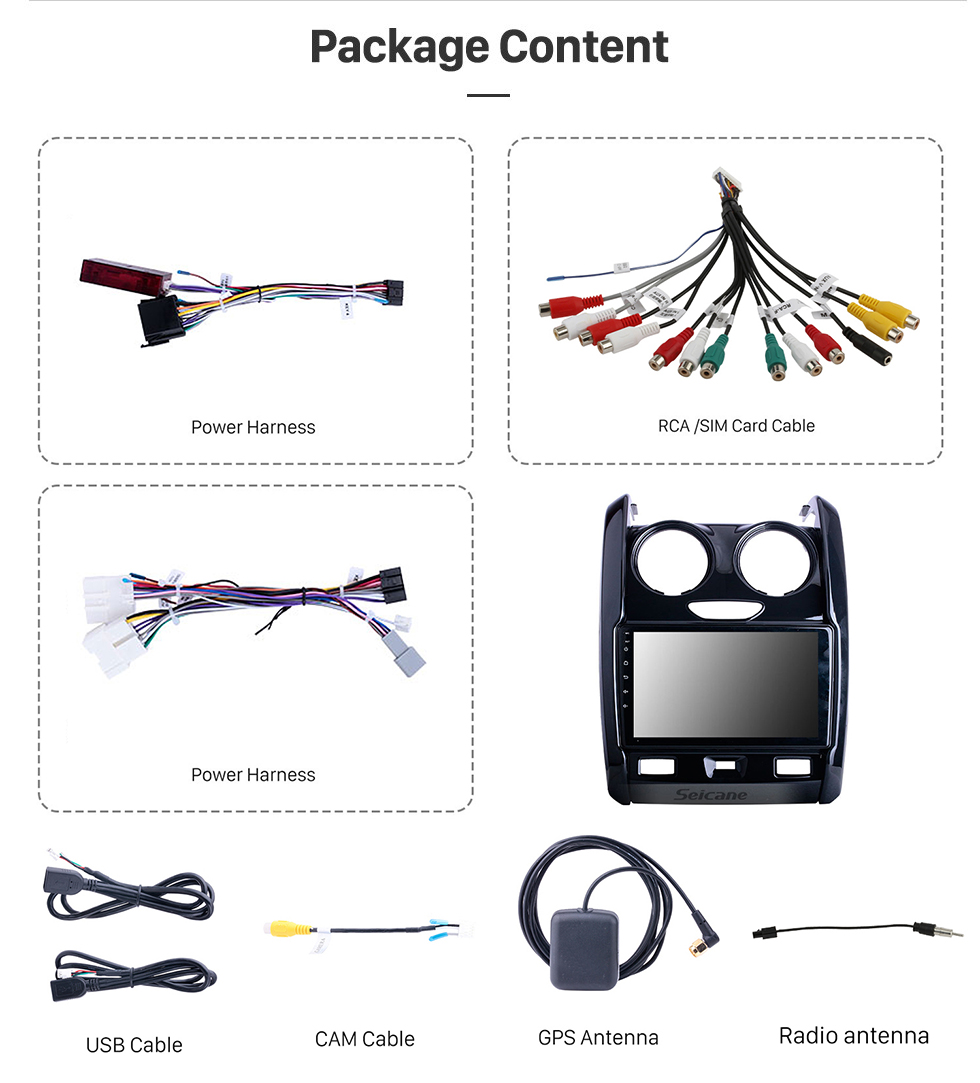 Seicane For 2015 2016 2017-2020 Renault Duster Radio 9 inch Android 13.0 HD Touchscreen GPS Navigation System with Bluetooth support Carplay OBD2 Seicane For 2015 2016 2017-2020 Renault Duster Radio 9 inch Android 13.0 HD Touchscreen GPS Navigation System with Bluetooth support Carplay OBD2