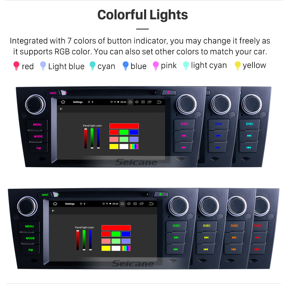 Seicane OEM 7 Zoll Android 10.0 für 2012 BMW 3er E90 Auto / Manuelles A / C-Radio mit Bluetooth HD Touchscreen GPS-Navigationssystem Carplay-Unterstützung DVR Seicane OEM 7 Zoll Android 10.0 für 2012 BMW 3er E90 Auto / Manuelles A / C-Radio mit Bluetooth HD Touchscreen GPS-Navigationssystem Carplay-Unterstützung DVR