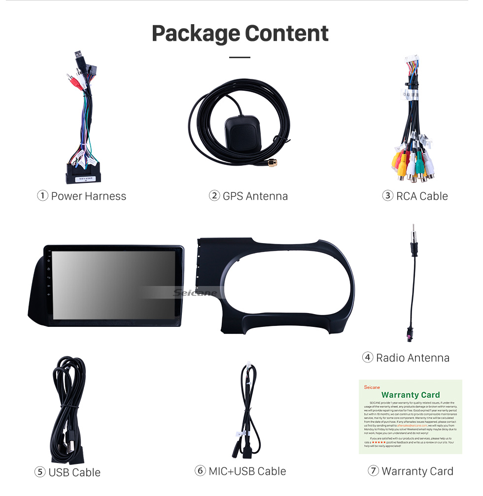 Seicane 10.1 inch For 2019 Hyundai i10 RHD Radio Android 10.0 GPS Navigation System Bluetooth HD Touchscreen Carplay support 1080P Video Seicane 10.1 inch For 2019 Hyundai i10 RHD Radio Android 10.0 GPS Navigation System Bluetooth HD Touchscreen Carplay support 1080P Video