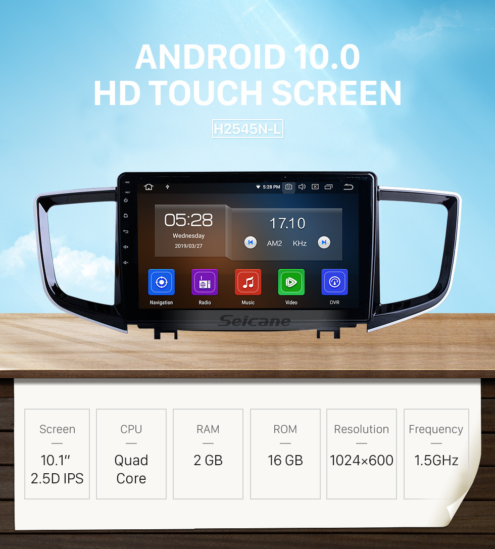 Seicane 10,1 дюймов для 2016 года Honda Pilot Radio Android 10.0 GPS навигационная система WIFI Bluetooth HD с сенсорным экраном Carplay поддержка цифрового ТВ DSP Seicane 10,1 дюймов для 2016 года Honda Pilot Radio Android 10.0 GPS навигационная система WIFI Bluetooth HD с сенсорным экраном Carplay поддержка цифрового ТВ DSP