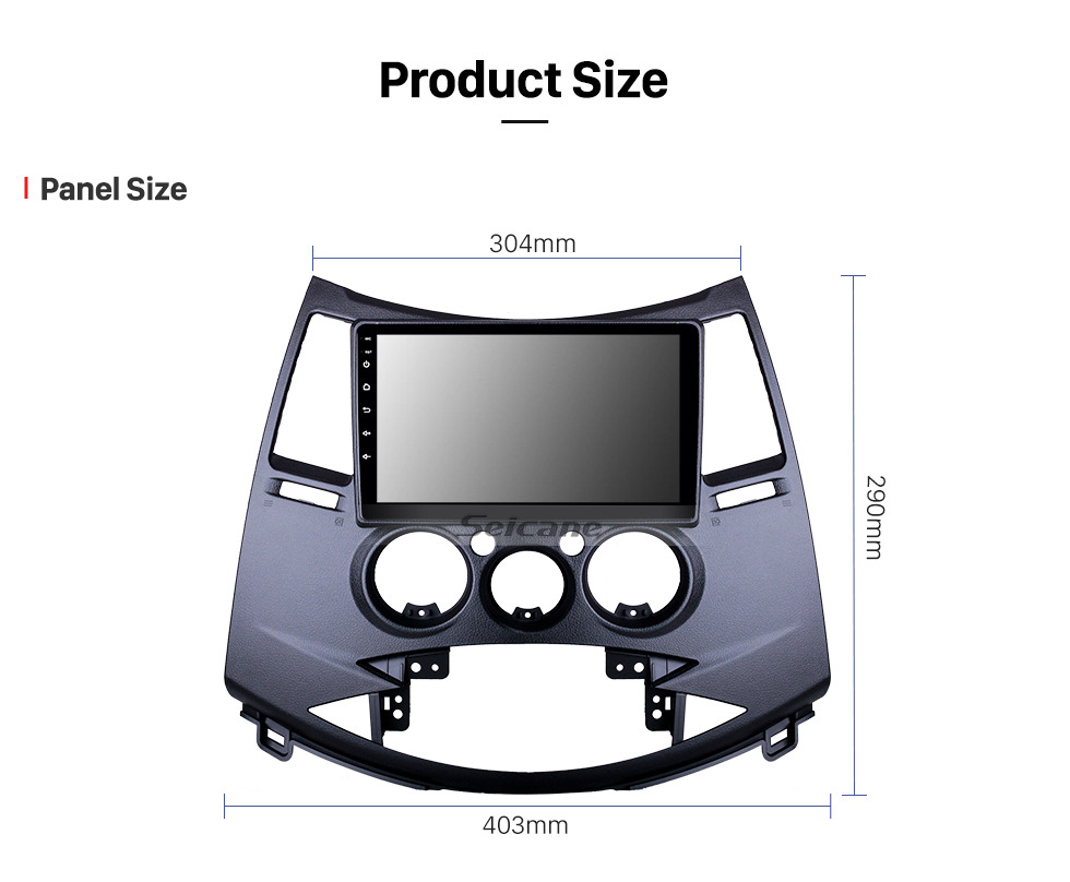 Seicane OEM 9 inch Android 10.0 for 2006 Mitsubishi Grandis Radio with Bluetooth HD Touchscreen GPS Navigation System support Carplay