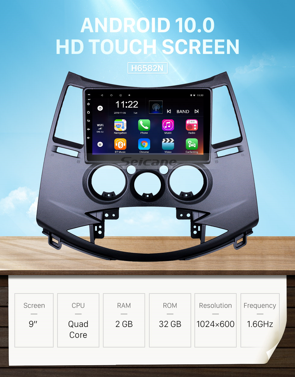 Seicane OEM 9 inch Android 10.0 for 2006 Mitsubishi Grandis Radio with Bluetooth HD Touchscreen GPS Navigation System support Carplay Seicane OEM 9 inch Android 10.0 for 2006 Mitsubishi Grandis Radio with Bluetooth HD Touchscreen GPS Navigation System support Carplay