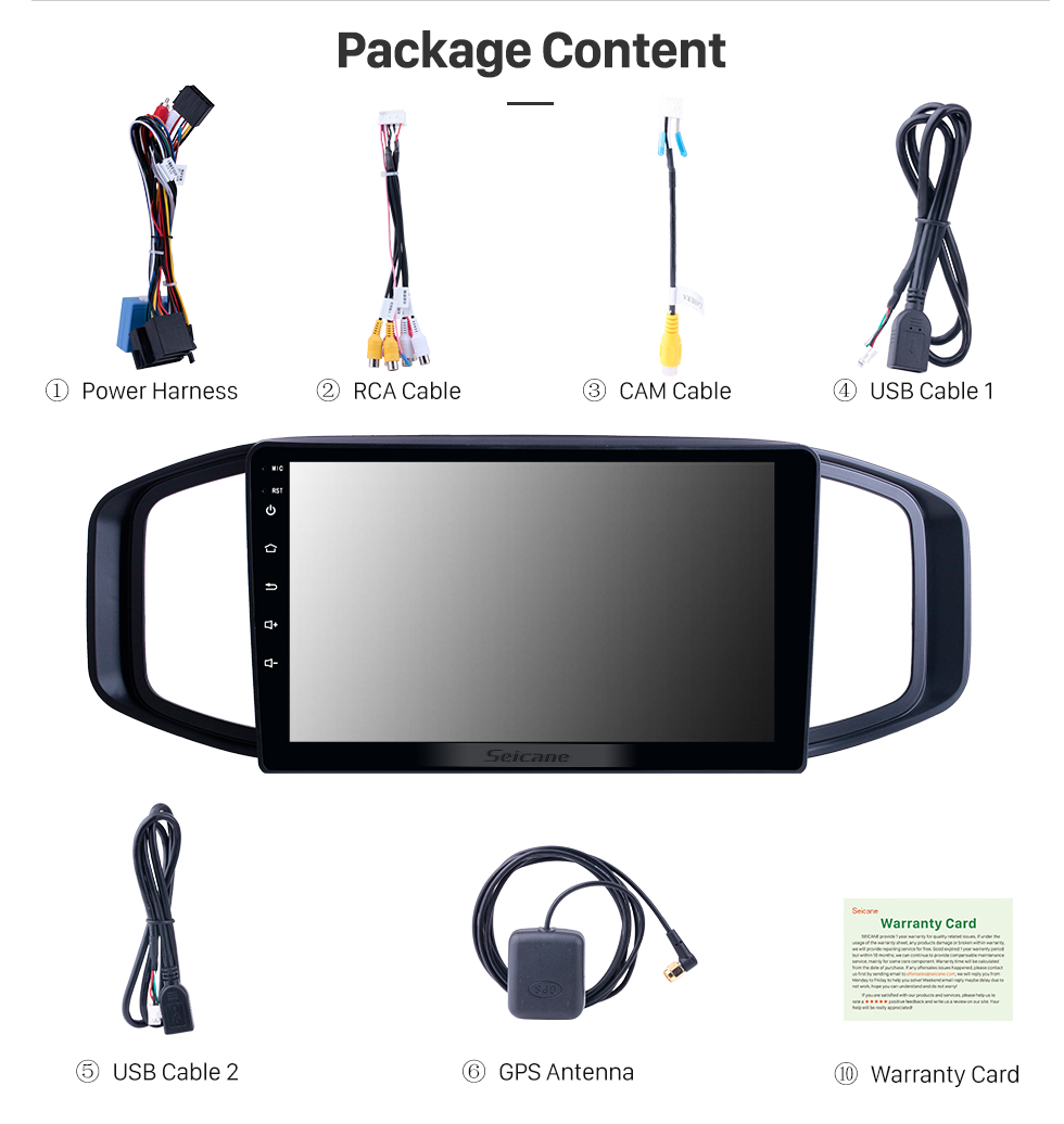Seicane 9-дюймовый Android 10.0 для 2017 MG3 Radio GPS навигационная система с сенсорным экраном HD USB Поддержка Bluetooth Carplay Digital TV