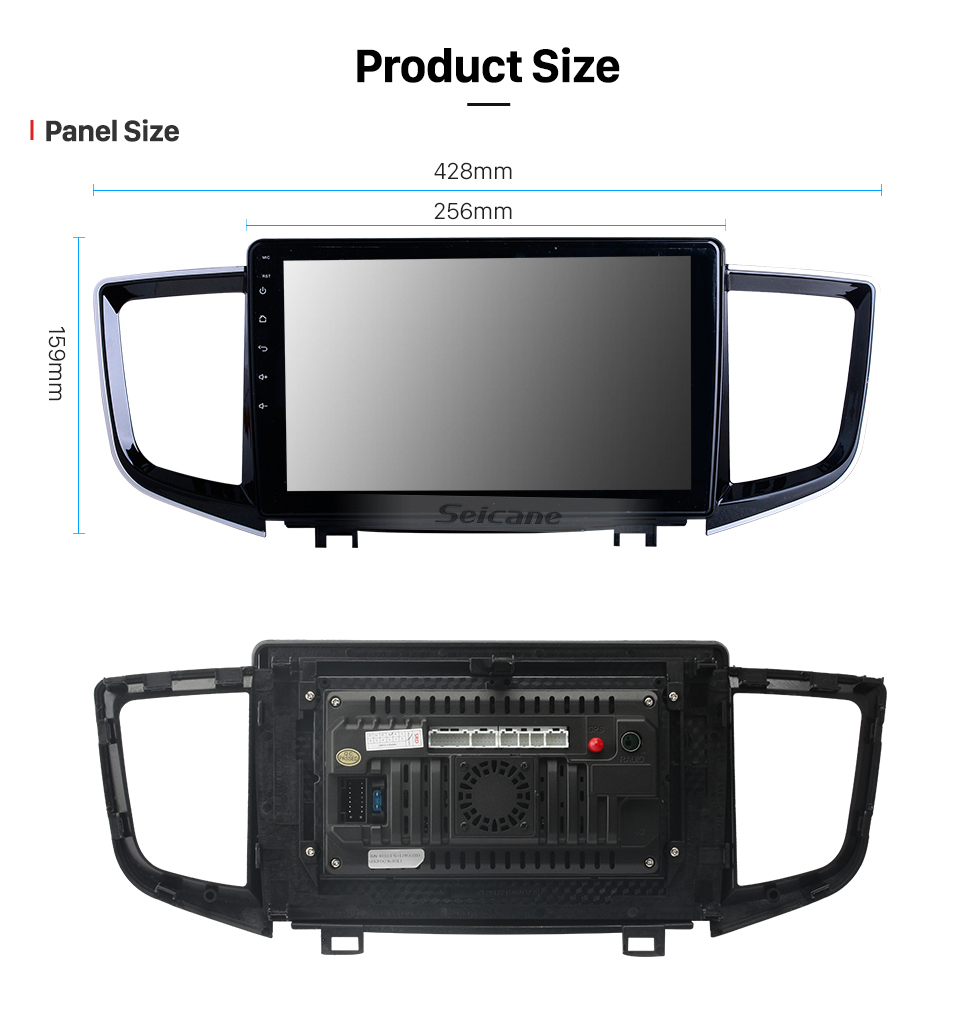 Seicane HD Touchscreen 10,1 Zoll Android 10.0 für 2016 Honda Pilot Radio GPS-Navigationssystem mit Bluetooth-Unterstützung Carplay DAB +