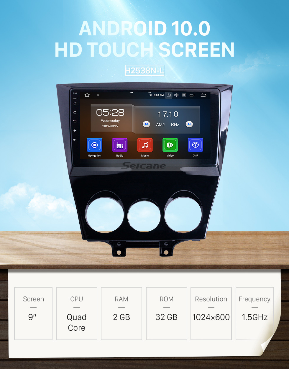 Seicane OEM 9 inch Android 10.0 for 2011 Mazda RX8 Radio with Bluetooth WIFI HD Touchscreen GPS Navigation System Carplay support DVR Seicane OEM 9 inch Android 10.0 for 2011 Mazda RX8 Radio with Bluetooth WIFI HD Touchscreen GPS Navigation System Carplay support DVR