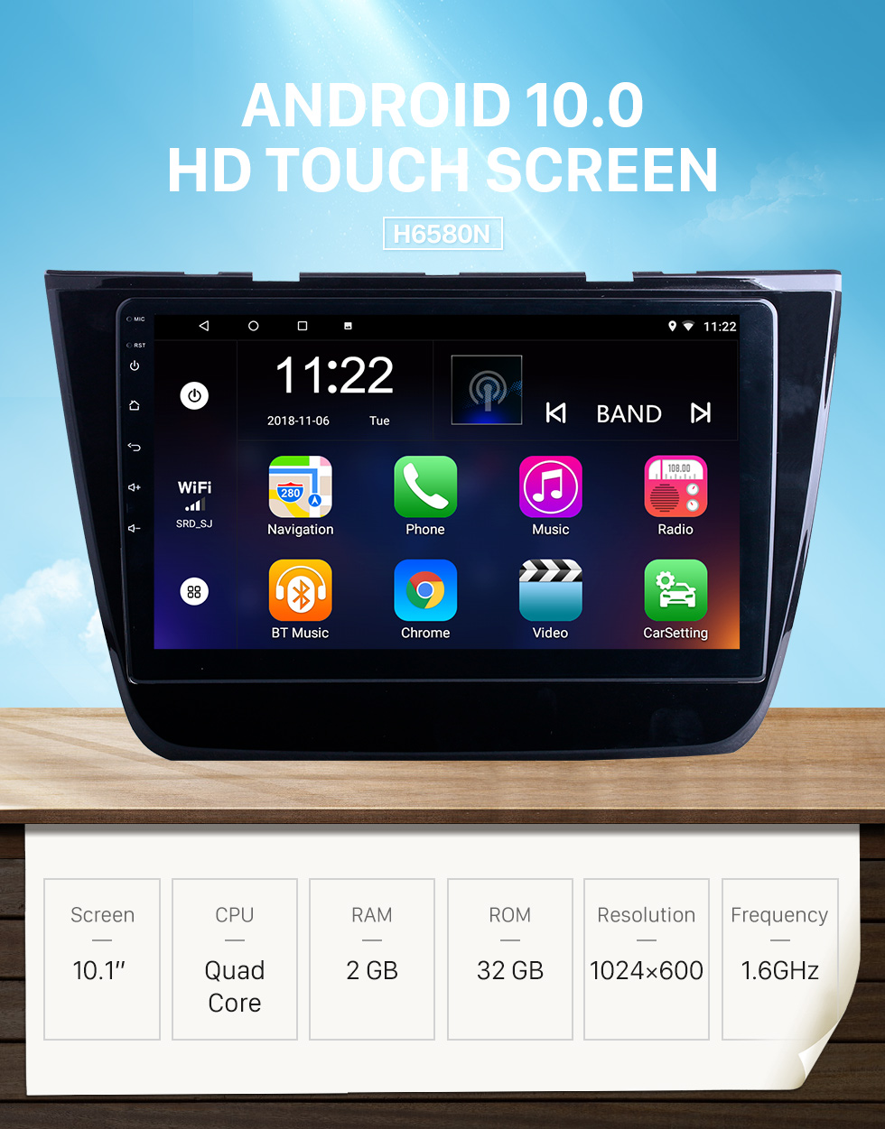 Seicane HD Touchscreen 10.1 pulgadas Android 10.0 para 2017 2018 2019 2020 MG-ZS Radio Sistema de navegación GPS con soporte Bluetooth Carplay DAB + Seicane HD Touchscreen 10.1 pulgadas Android 10.0 para 2017 2018 2019 2020 MG-ZS Radio Sistema de navegación GPS con soporte Bluetooth Carplay DAB +