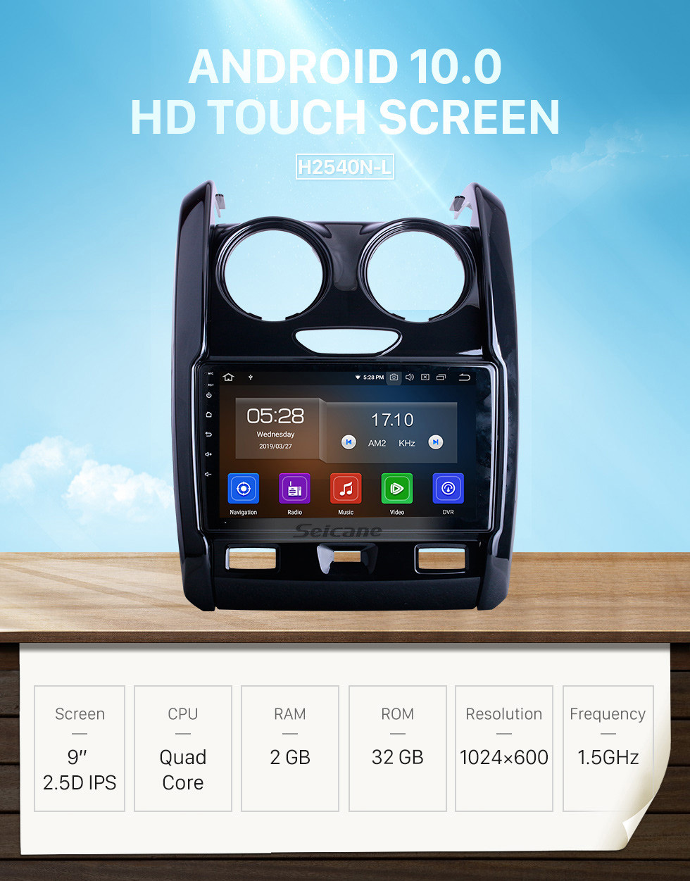 Seicane Android 10.0 For 2015-2018 2019 2020 Renault Duster Radio 9 inch GPS Navigation System Bluetooth AUX HD Touchscreen Carplay support SWC Seicane Android 10.0 For 2015-2018 2019 2020 Renault Duster Radio 9 inch GPS Navigation System Bluetooth AUX HD Touchscreen Carplay support SWC