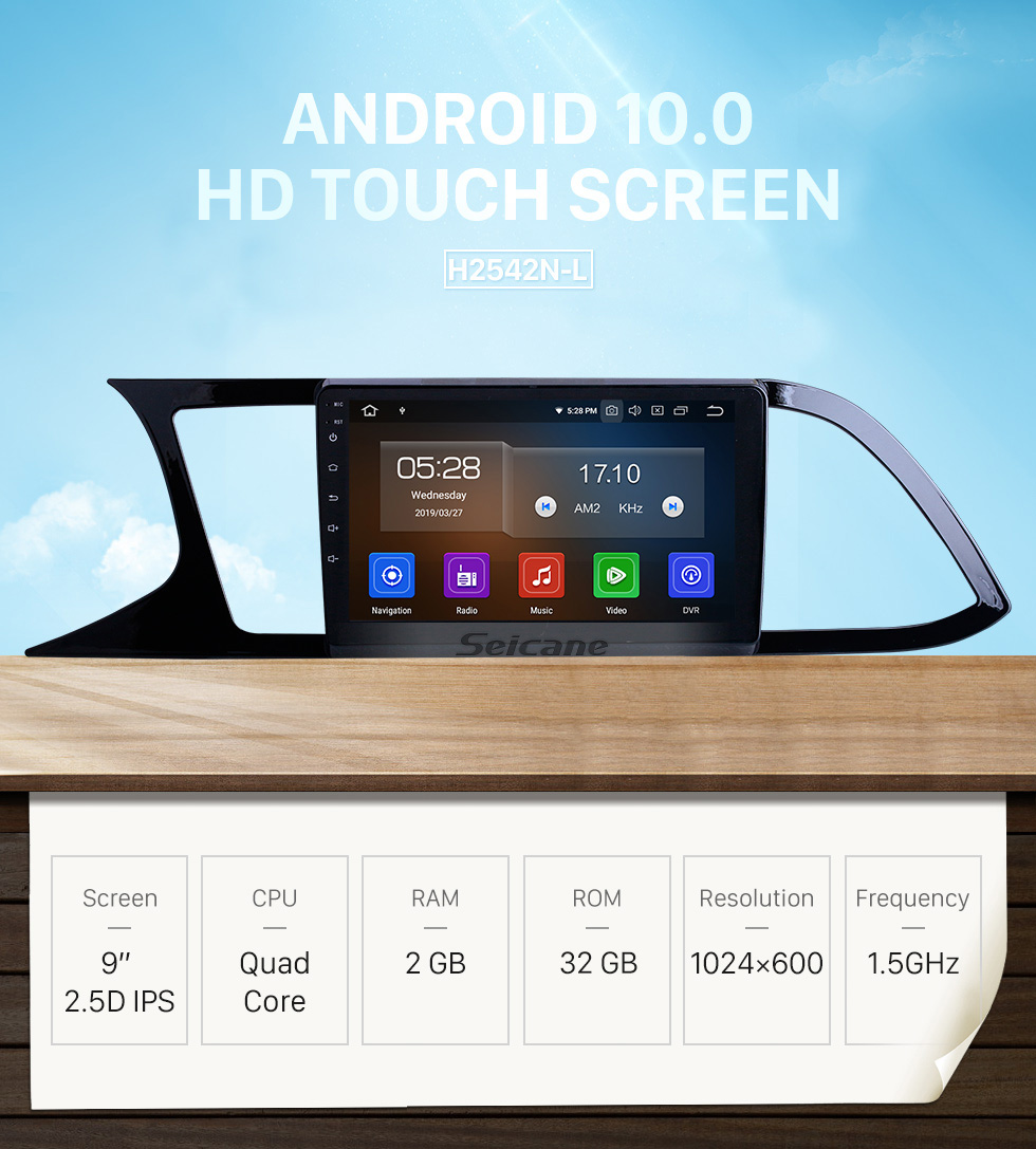 Seicane 9 pulgadas para 2018 Seat Leon Radio Android 10.0 Sistema de navegación GPS WIFI Bluetooth HD Pantalla táctil Carplay compatible con TV digital Seicane 9 pulgadas para 2018 Seat Leon Radio Android 10.0 Sistema de navegación GPS WIFI Bluetooth HD Pantalla táctil Carplay compatible con TV digital