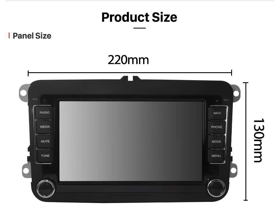 Seicane Android 13.0 para VW Volkswagen Universal Radio HD Touchscreen 7 polegada Sistema de Navegação GPS Com suporte a Bluetooth DVR Carplay