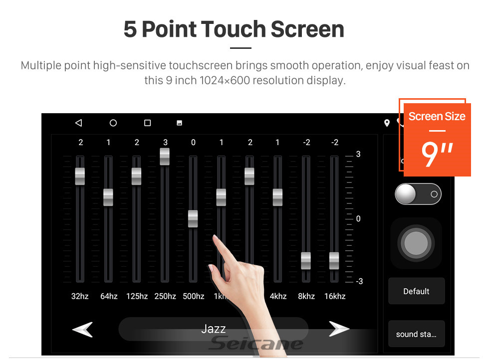 Seicane Android 10.0 HD Touchscreen de 9 polegadas para 2020 Isuzu D-Max Radio Sistema de Navegação GPS com suporte a USB Bluetooth Carplay DVR OBD2