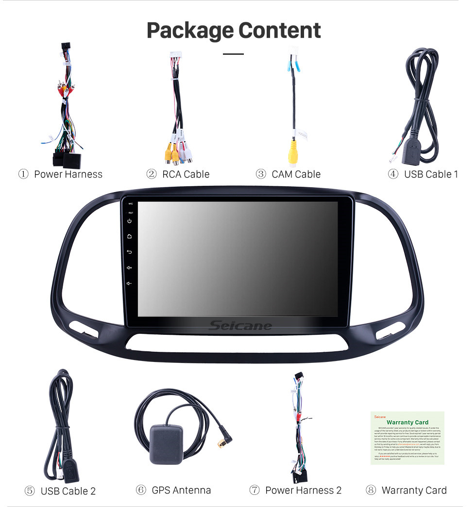 Seicane Pantalla táctil HD 9 pulgadas Android 10.0 para 2015 2016 2017 2018 2019 Fiat Doblo Radio Sistema de navegación GPS con soporte Bluetooth Carplay Seicane Pantalla táctil HD 9 pulgadas Android 10.0 para 2015 2016 2017 2018 2019 Fiat Doblo Radio Sistema de navegación GPS con soporte Bluetooth Carplay