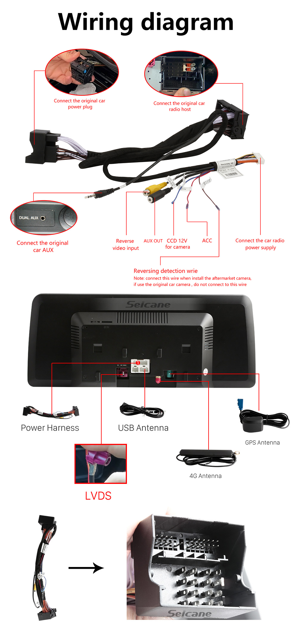 Seicane 12,3-дюймовый сенсорный экран Android 11.0 HD на 2013-2017 2018 2019 2020 BMW 3 Series F30 BMW 4 Series F36 Система послепродажного радио Автомобильная стереосистема GPS-навигационная система Поддержка Bluetooth WIFI Управление рулевым колесом