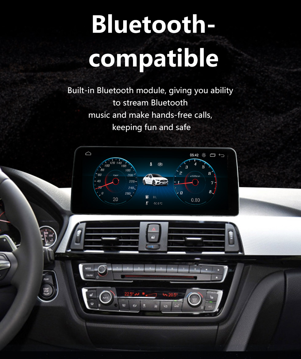 Seicane 10,25-дюймовый сенсорный экран Android 10.0 HD 2013-2016 BMW 4 Series F32 / F33 / F36 NBT GPS-радио Головное устройство Bluetooth Поддержка музыки WIFI Камера заднего вида Управление рулевым колесом USB OBD2