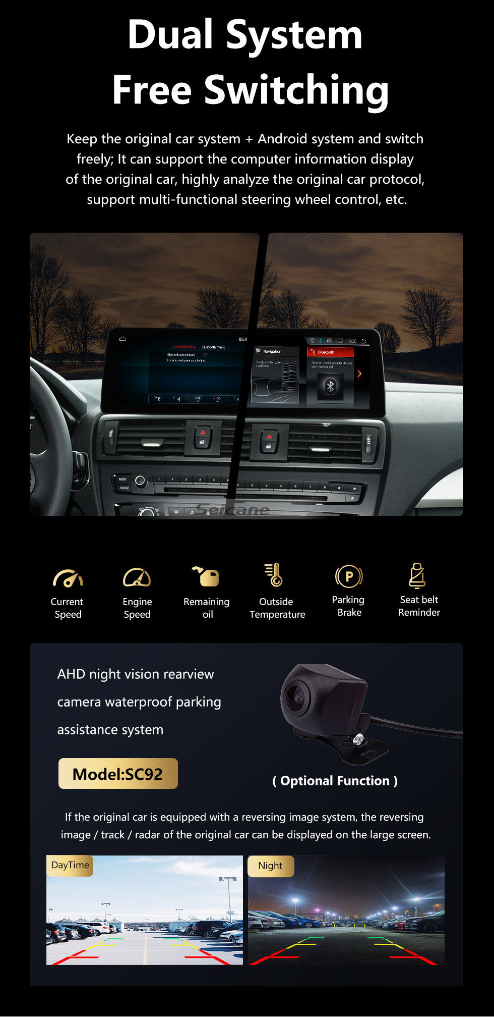 Seicane Android 11.0 12.3 inch for BMW 1 Series F20 F21 2011-2016 BMW 2 Series F23 Cabrio 2013-2016 Radio HD Touchscreen GPS Navigation System with Bluetooth support Carplay DVR Seicane Android 11.0 12.3 inch for BMW 1 Series F20 F21 2011-2016 BMW 2 Series F23 Cabrio 2013-2016 Radio HD Touchscreen GPS Navigation System with Bluetooth support Carplay DVR