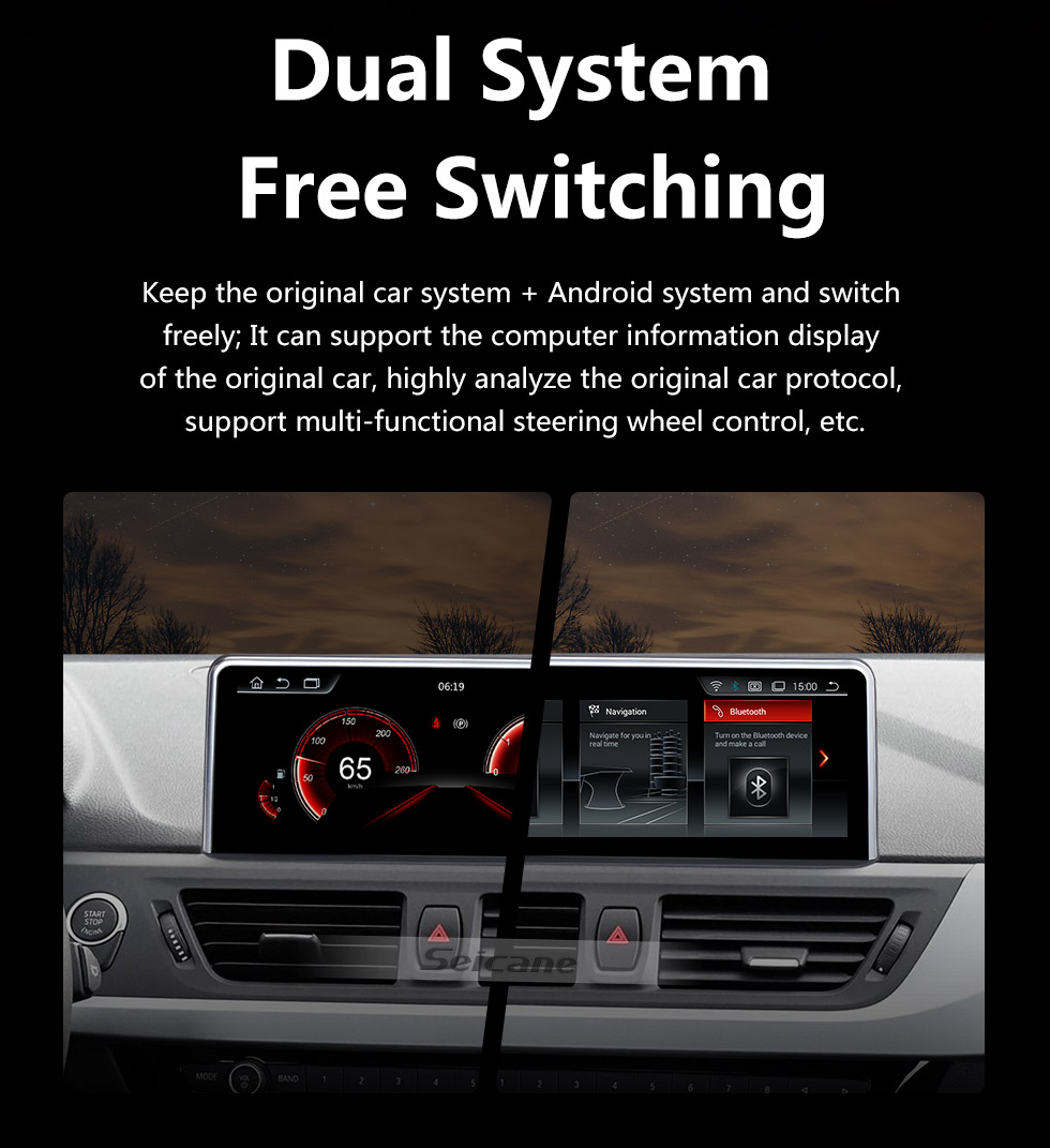 Seicane 8,8 polegadas Android 9.0 para BMW 1 Series F20 (2018-) EVO Radio Sistema de Navegação GPS com HD Touchscreen Suporte Bluetooth Carplay Seicane 8,8 polegadas Android 9.0 para BMW 1 Series F20 (2018-) EVO Radio Sistema de Navegação GPS com HD Touchscreen Suporte Bluetooth Carplay