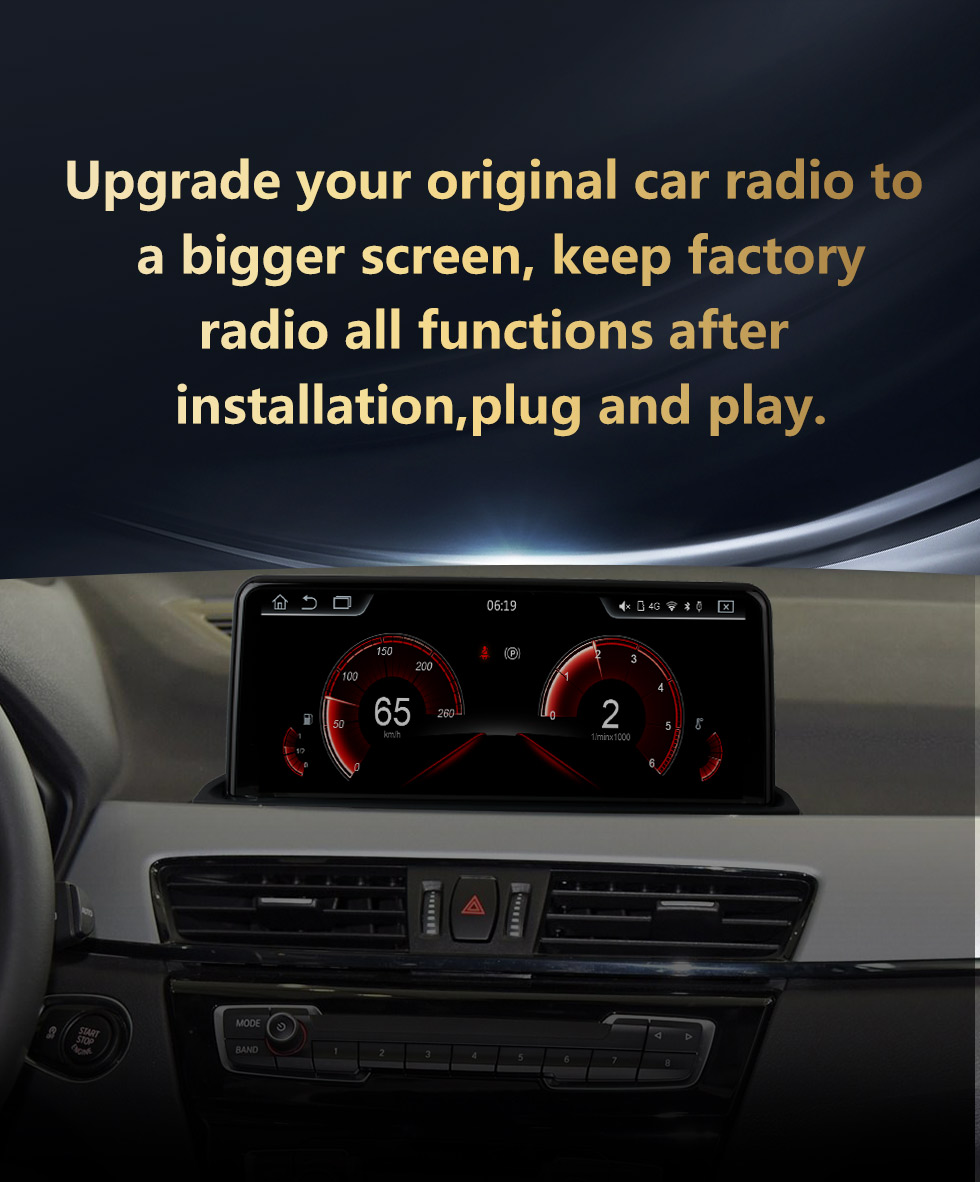 Seicane Para BMW X1 F48 2016-2017 Sistema NBT Radio 12.3 pulgadas Android 11.0 HD Pantalla táctil Sistema de navegación GPS con soporte Bluetooth Carplay SWC