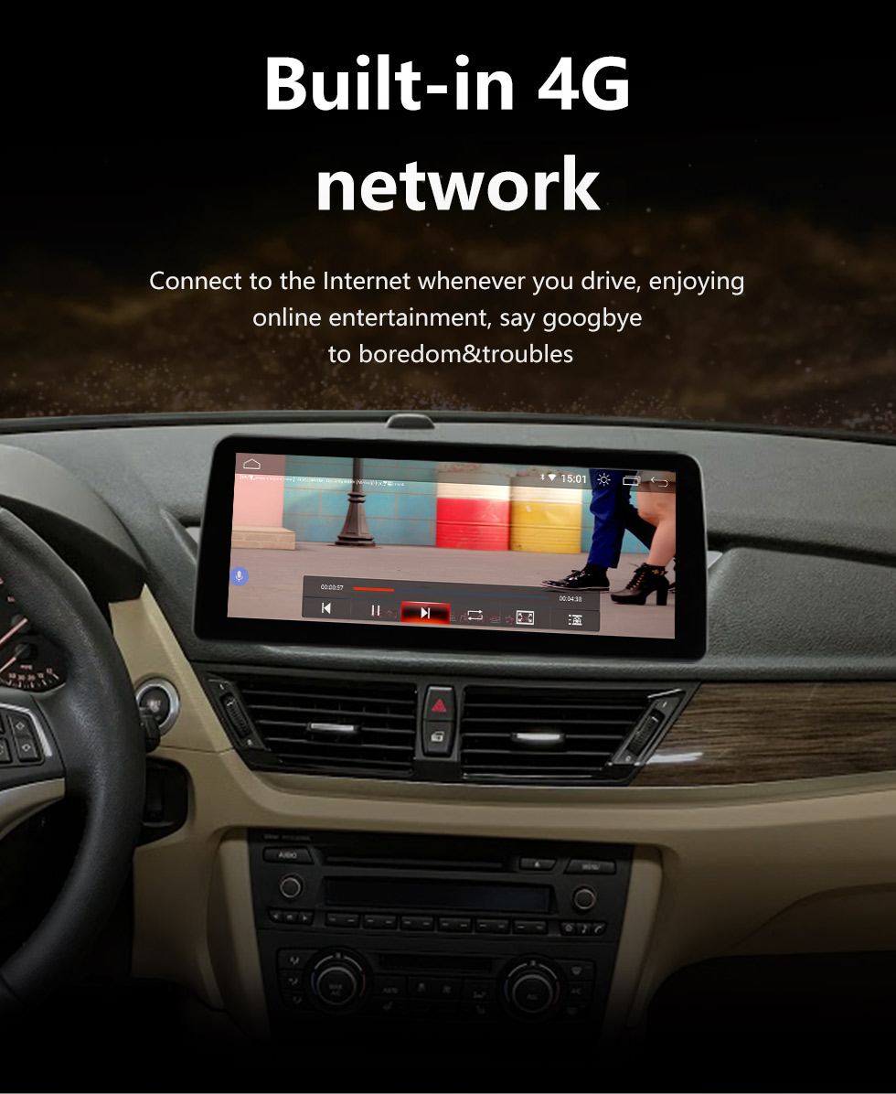 Seicane 10,25-дюймовый Android 10.0 для BMW X1 E84 (2009-2015) CIC Radio GPS-навигационная система с сенсорным экраном HD Поддержка Bluetooth Carplay DVR